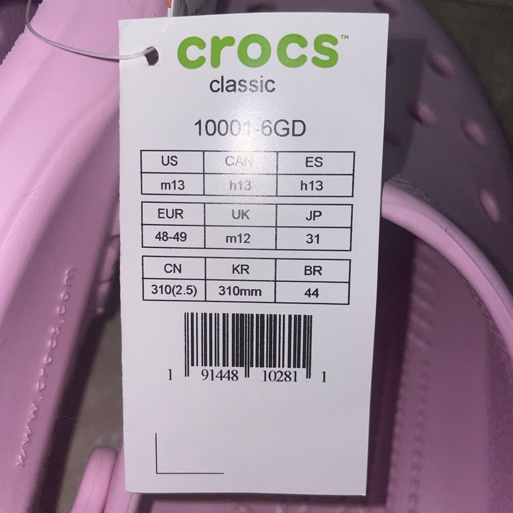 NWT men’s crocs size 13 - Picture 7 of 8